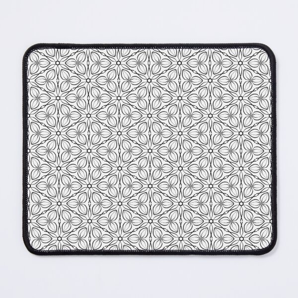 Item preview, Intricate Black and White Floral Tessellation Pattern designed and sold by Sasitee.