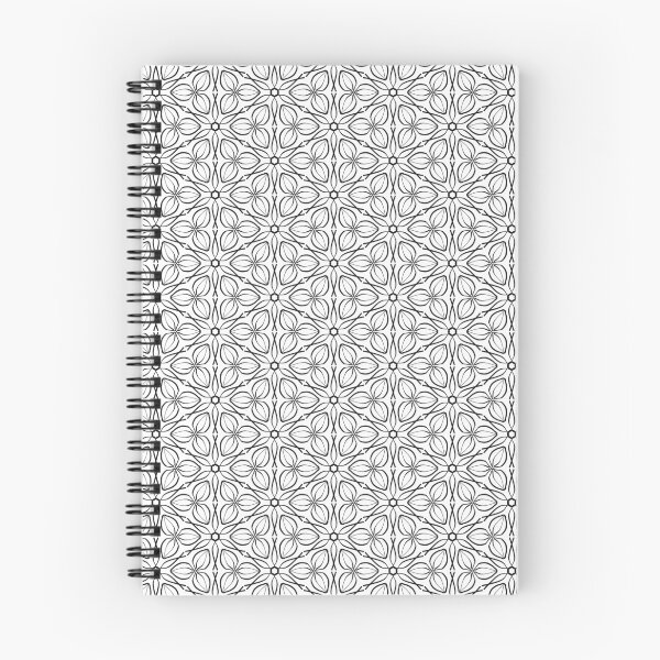 Item preview, Intricate Black and White Floral Tessellation Pattern designed and sold by Sasitee.