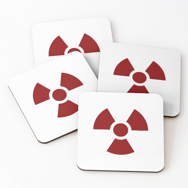 Item preview, Dark Red Radioactive Warning sign symbol designed and sold by pattern-archive.
