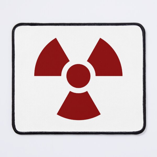 Item preview, Dark Red Radioactive Warning sign symbol designed and sold by pattern-archive.