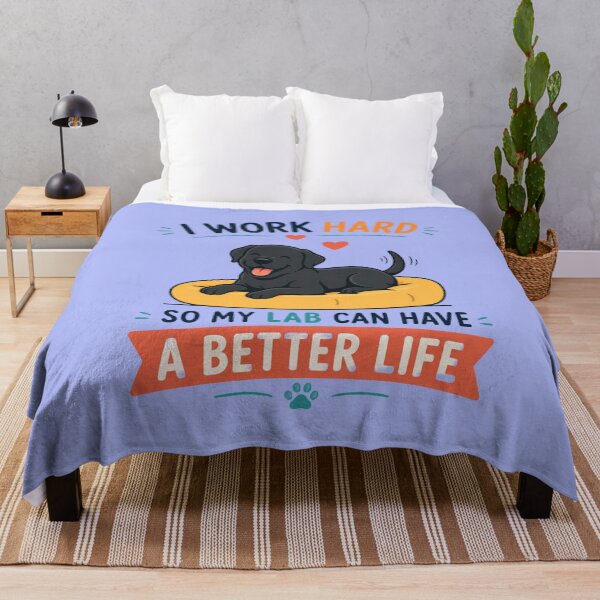 Item preview, I Work Hard So My Lab Can Have A Better Life | Funny Black Labrador Dog Lover Gift designed and sold by Goodthingstree.