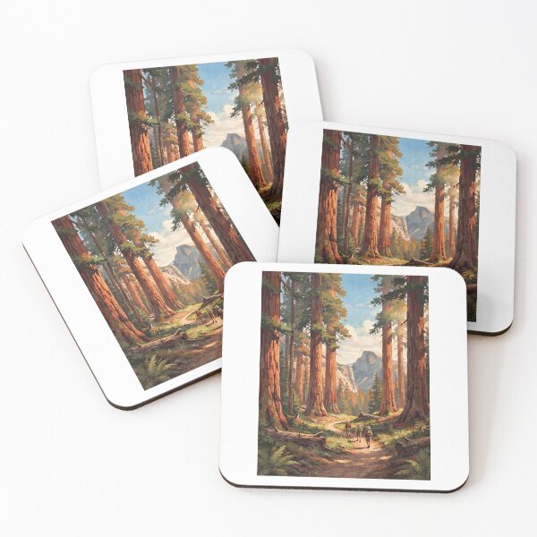 Item preview, Giant Sequoia Redwood Forest Hiking Vintage Landscape designed and sold by TeeARTHY.