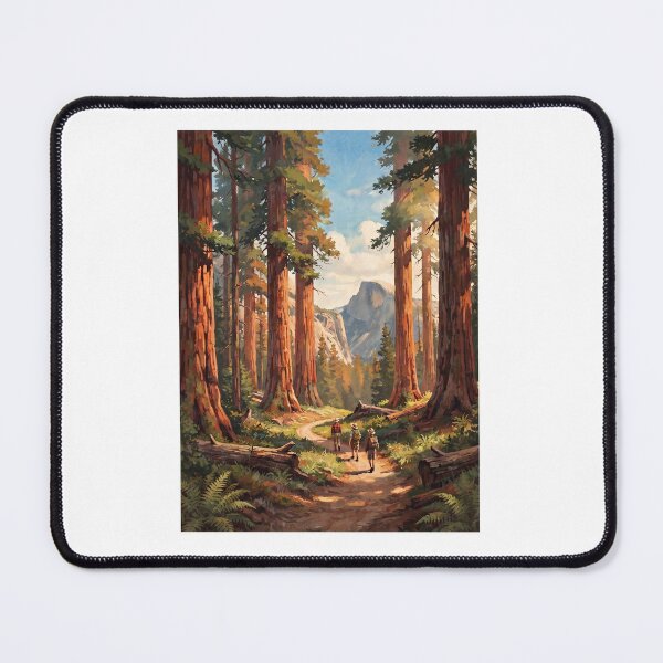 Item preview, Giant Sequoia Redwood Forest Hiking Vintage Landscape designed and sold by TeeARTHY.