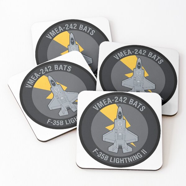 Item preview, USMC VMFA-242 Bats F-35B Lightning II Stealth Fighter Patch designed and sold by CharlieDesings.