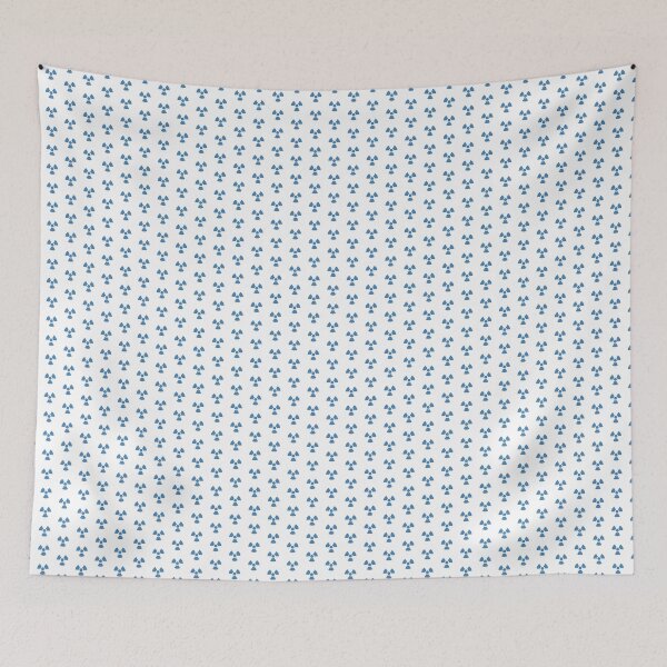 Item preview, Steel Blue Radioactive Warning sign symbol designed and sold by pattern-archive.