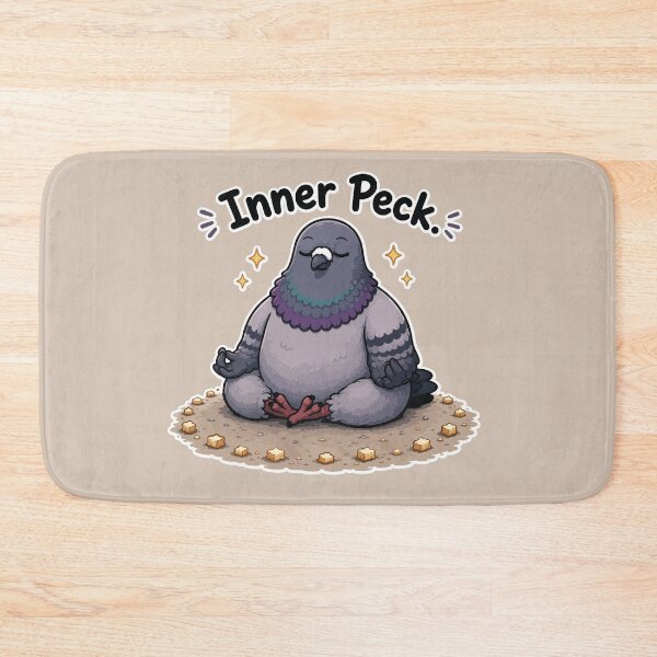 Item preview, Funny Pigeon Sticker – Inner Peck Cartoon Bird designed and sold by SimplePoDesign.