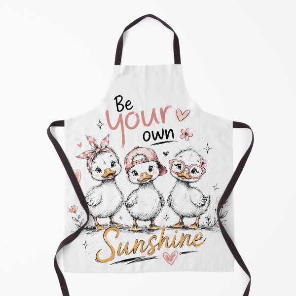 Item preview, Be Your Own Sunshine | Cute Hand-Drawn Ducklings Inspirational Graphic designed and sold by SamiOmar94.