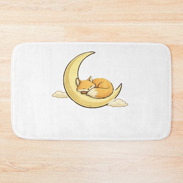 Item preview, Sleeping Fox on Crescent Moon | Cute Fox Moon | Cozy Night Minimalist Illustration | Whimsical Celestial Art designed and sold by Velnox.co.