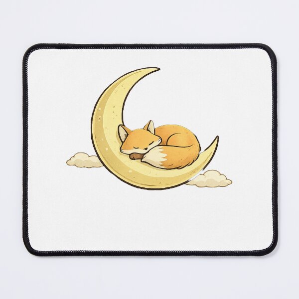 Item preview, Sleeping Fox on Crescent Moon | Cute Fox Moon | Cozy Night Minimalist Illustration | Whimsical Celestial Art designed and sold by Velnox.co.