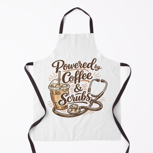 Item preview, Powered by Coffee and Scrubs Minimalist Line designed and sold by teemix.