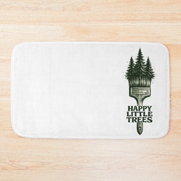 Item preview, Bob Ross Happy Little Trees – Vintage Paintbrush Forest designed and sold by karamram.