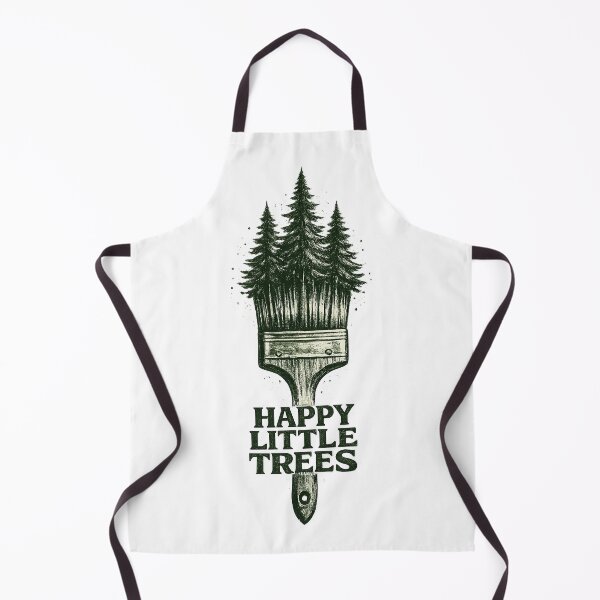 Item preview, Bob Ross Happy Little Trees – Vintage Paintbrush Forest designed and sold by karamram.