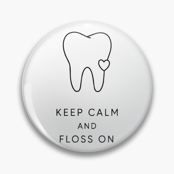 Item preview, Keep Calm and Floss On Dental Design designed and sold by dental-store.