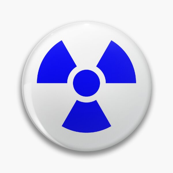Item preview, Blue Radioactive Warning sign symbol designed and sold by pattern-archive.