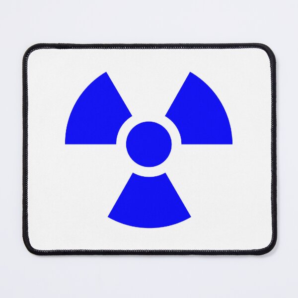 Item preview, Blue Radioactive Warning sign symbol designed and sold by pattern-archive.
