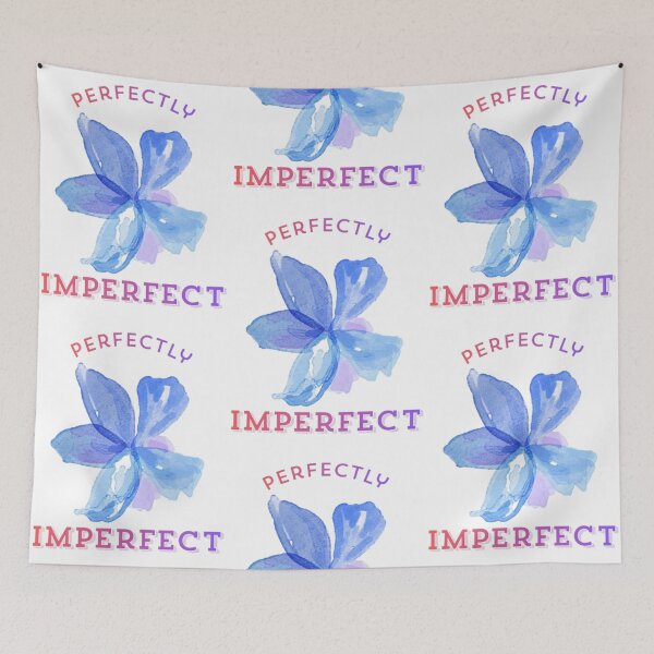 Item preview, Perfectly Imperfect Watercolor Flower T‑Shirt | Motivational Aesthetic Design  ? Main Tag designed and sold by EdgeSphere.