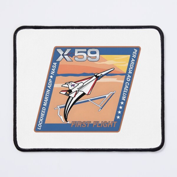 Item preview, NASA Lockheed Martin X-59 QUESST First Flight Commemorative Patch designed and sold by CharlieDesings.