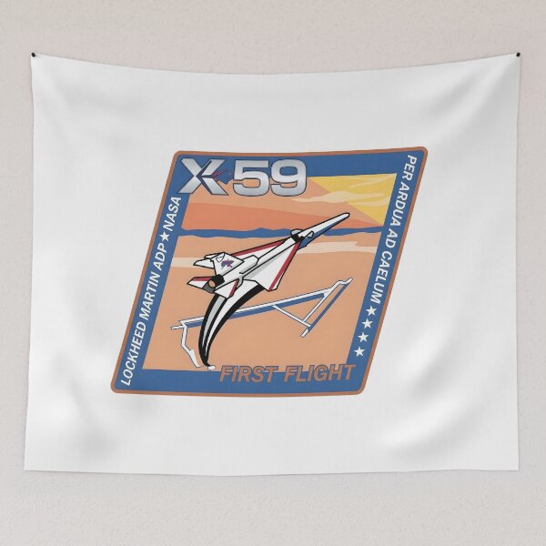 Item preview, NASA Lockheed Martin X-59 QUESST First Flight Commemorative Patch designed and sold by CharlieDesings.