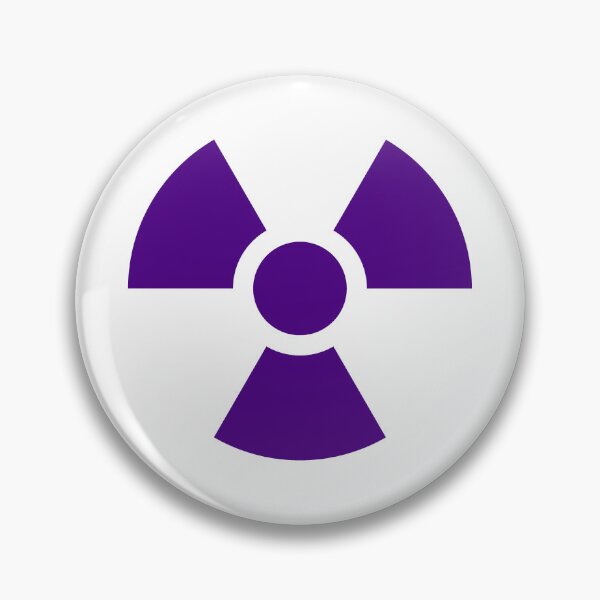 Item preview, Dark Purple radioactive symbol designed and sold by pattern-archive.