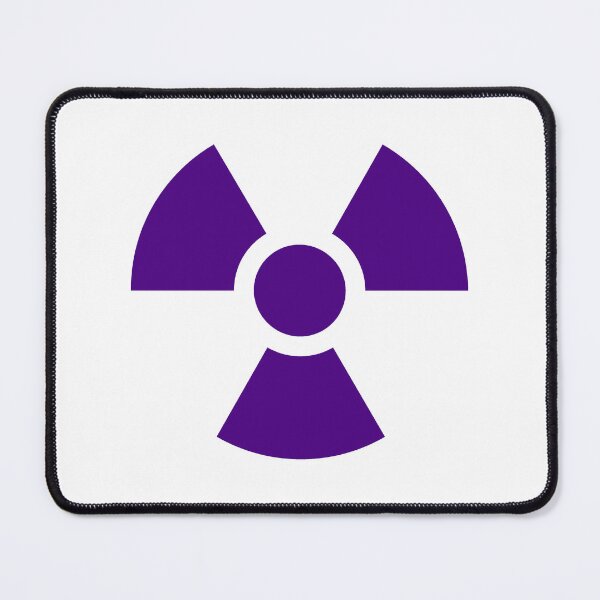Item preview, Dark Purple radioactive symbol designed and sold by pattern-archive.