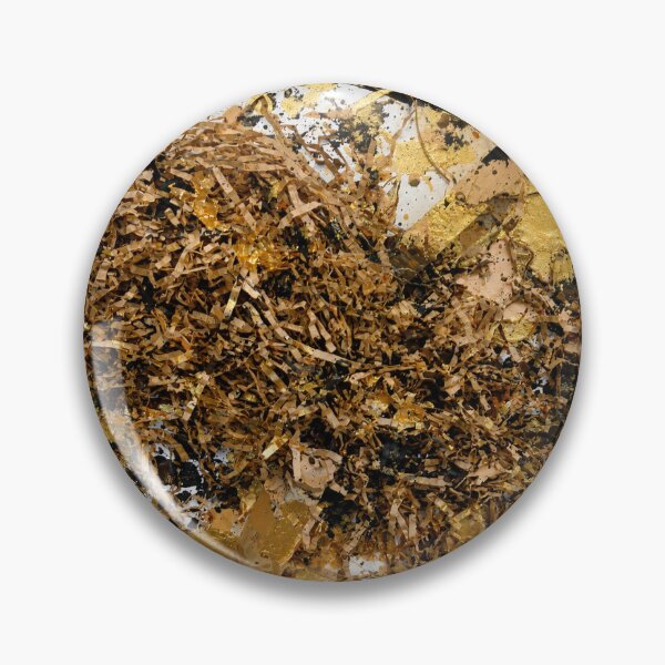 Item preview, Gold and Shredded Paper Mixed Media Abstract Art designed and sold by THE SPLATTERED HAUS BY SAGE BANKS.