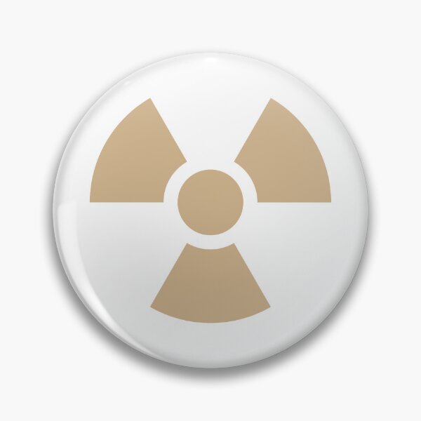 Item preview, Tan Radioactive Warning sign symbol designed and sold by pattern-archive.