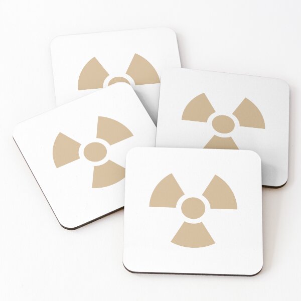 Item preview, Tan Radioactive Warning sign symbol designed and sold by pattern-archive.