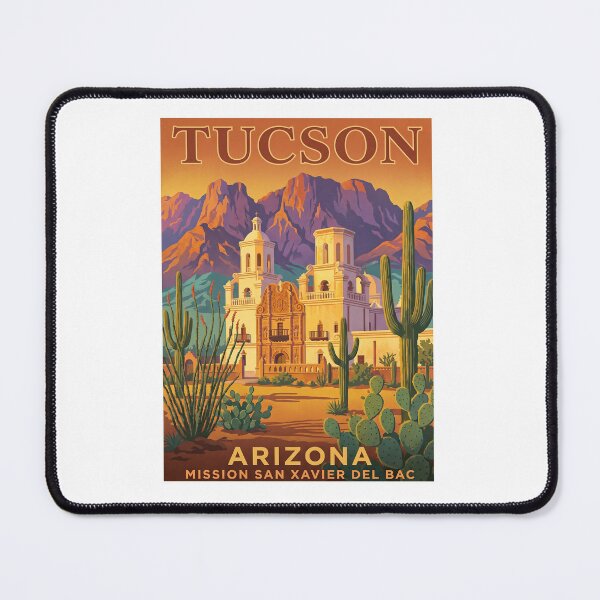 Item preview, Tucson Arizona Mission San Xavier Del Bac Vintage Travel designed and sold by TeeARTHY.