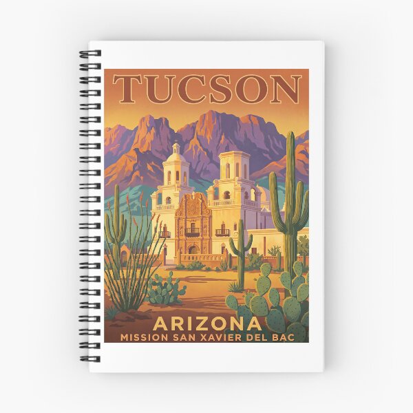 Item preview, Tucson Arizona Mission San Xavier Del Bac Vintage Travel  designed and sold by TeeARTHY.