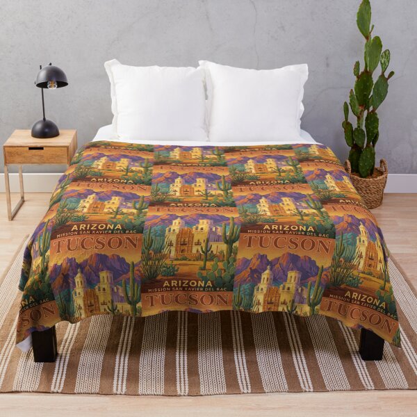 Item preview, Tucson Arizona Mission San Xavier Del Bac Vintage Travel designed and sold by TeeARTHY.