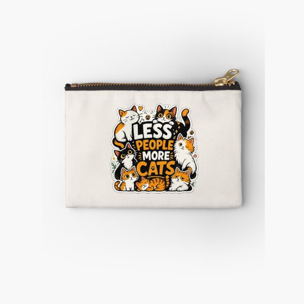 Item preview, Less People More Cats Funny Cat Lover Design designed and sold by Safe Haven Pets.