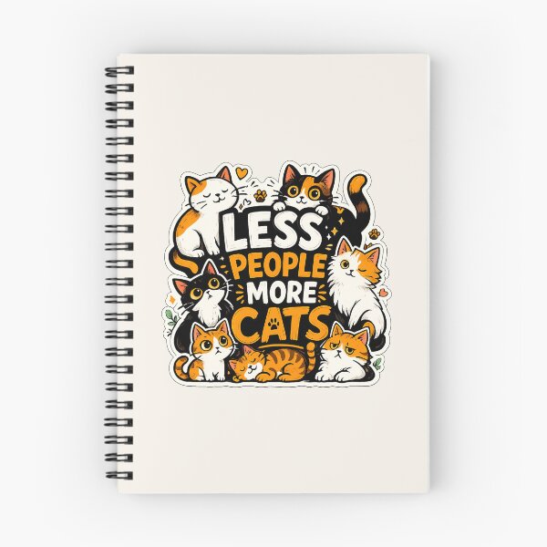 Item preview, Less People More Cats Funny Cat Lover Design designed and sold by Safe Haven Pets.