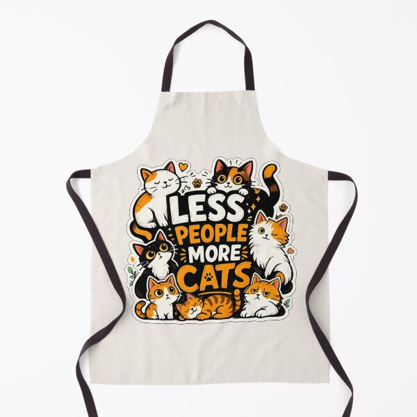 Item preview, Less People More Cats Funny Cat Lover Design designed and sold by Safe Haven Pets.