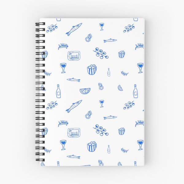 Item preview, Blue Mediterranean Wine and Aperitif Pattern designed and sold by ElizabethCoelho.
