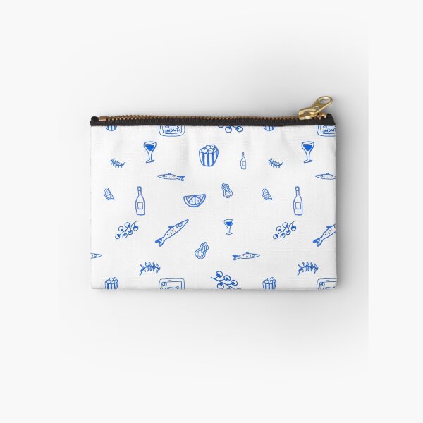 Item preview, Blue Mediterranean Wine and Aperitif Pattern designed and sold by ElizabethCoelho.