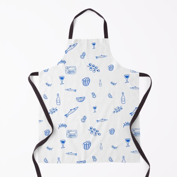Item preview, Blue Mediterranean Wine and Aperitif Pattern designed and sold by ElizabethCoelho.