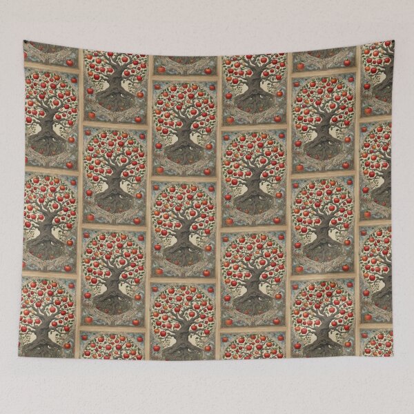 Item preview, Tree of Life Apple Tree Vintage Style Illustration designed and sold by pinkal.