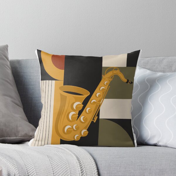 Item preview, Bauhaus Saxophone Art | Minimalist Jazz Print | Mid-Century Modern Geometric Music Print designed and sold by Studio pod Burom.