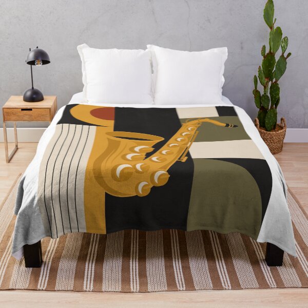 Item preview, Bauhaus Saxophone Art | Minimalist Jazz Print | Mid-Century Modern Geometric Music Print designed and sold by Studio pod Burom.