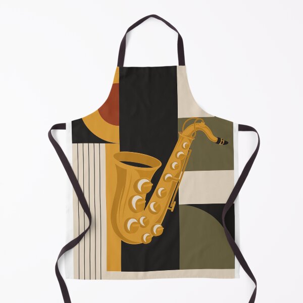 Item preview, Bauhaus Saxophone Art | Minimalist Jazz Print | Mid-Century Modern Geometric Music Print designed and sold by Studio pod Burom.