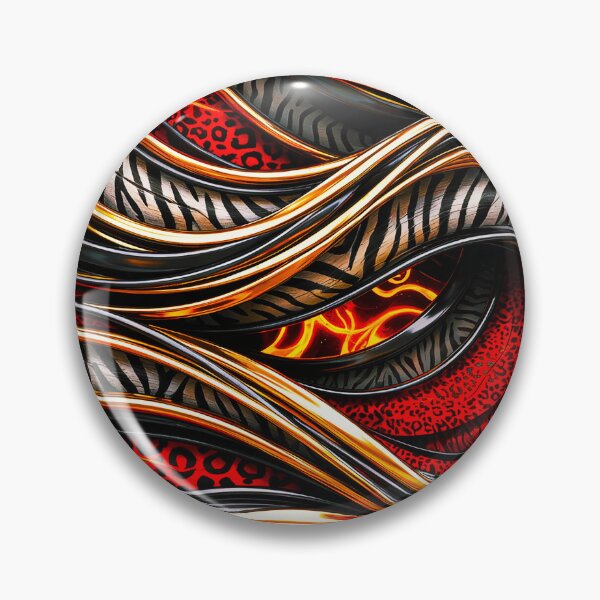 Item preview, Wild Luxe Inferno – Zebra & Leopard Gold Abstract designed and sold by Exodoi.