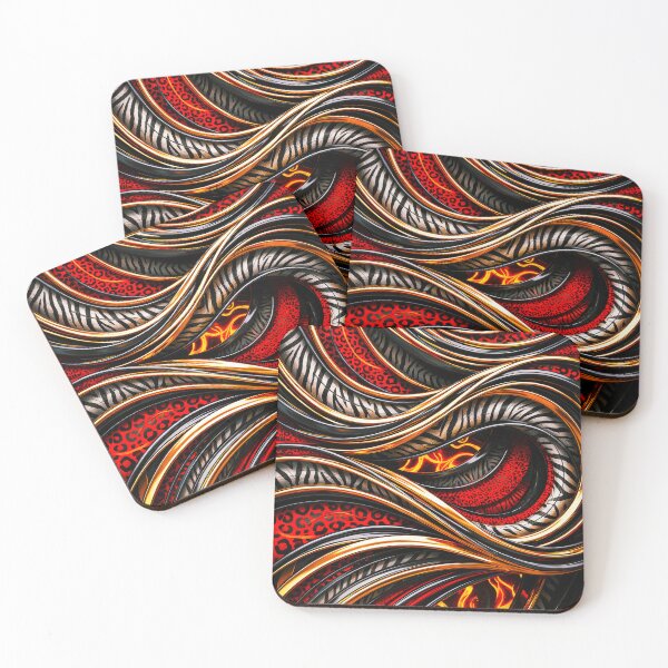 Item preview, Wild Luxe Inferno – Zebra & Leopard Gold Abstract designed and sold by Exodoi.