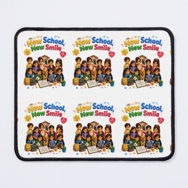 Item preview, New School, New Smile Sticker | Cute Back to School Kids & Teacher Die-Cut Sticker designed and sold by Art Wave Studio.