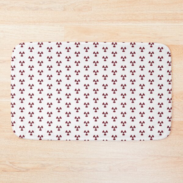 Item preview, Burgundy radioactive symbol designed and sold by pattern-archive.