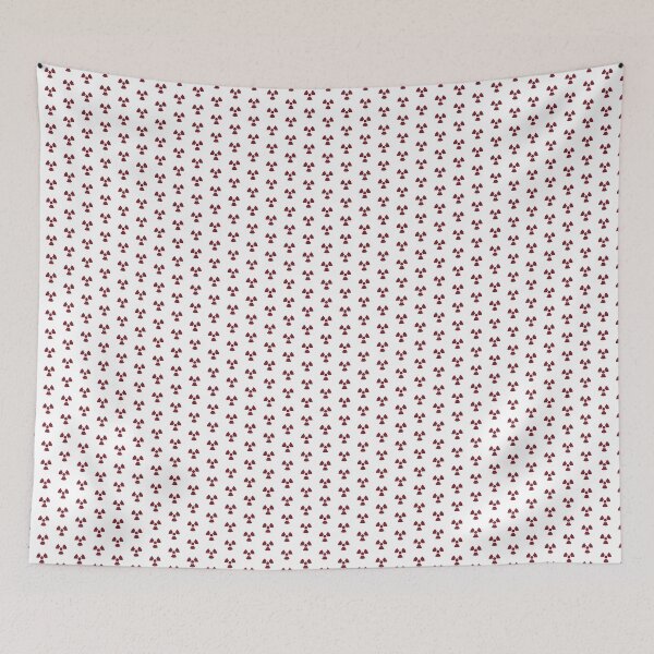 Item preview, Burgundy radioactive symbol designed and sold by pattern-archive.