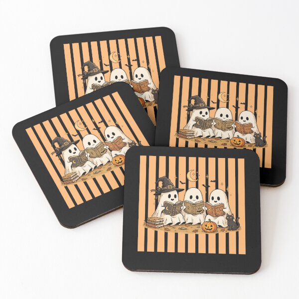 Item preview, Orange Striped Classic Autumn Ghosts designed and sold by Roy & Tiffany.