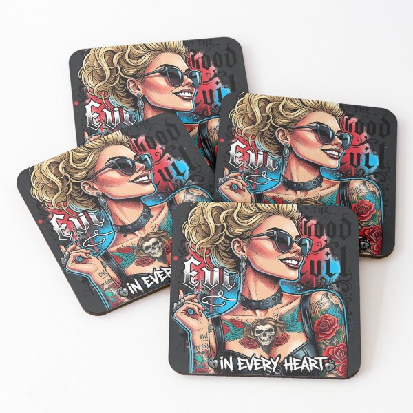 Item preview, Blonde Woman Sunglasses Good Evil designed and sold by Voodoo Store Paranormal Collections.