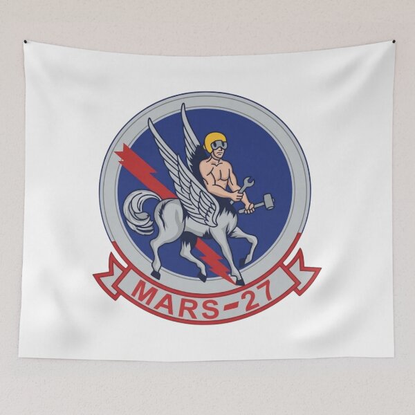 Item preview, USMC MARS-27 Marine Air Repair Squadron 27 Patch designed and sold by CharlieDesings.