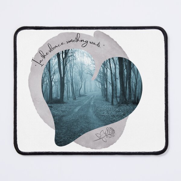 Item preview, In the silence something waits Trees Dark Academia Quote designed and sold by WildWoodlandWitch.