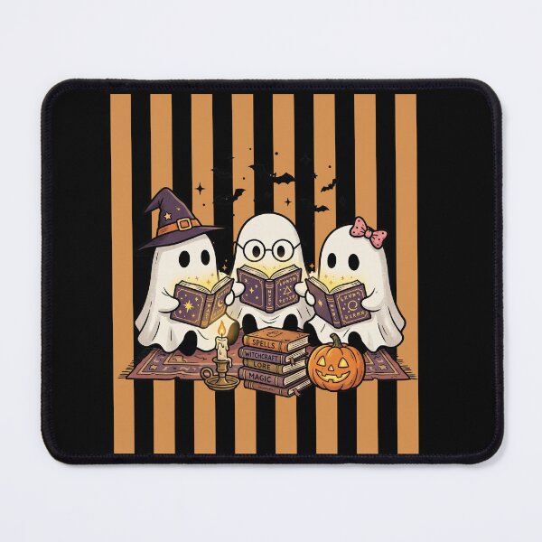 Item preview, Warm Fall Striped Cozy Ghosts designed and sold by Roy & Tiffany.